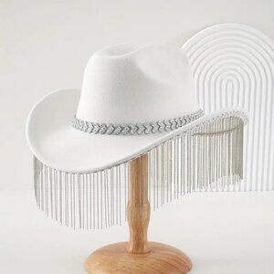 Tassel Pendant Shiny Gemstone Star Cowgirl Hats